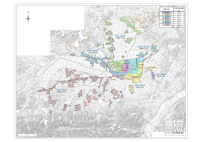 下水道計画一般図（汚水）